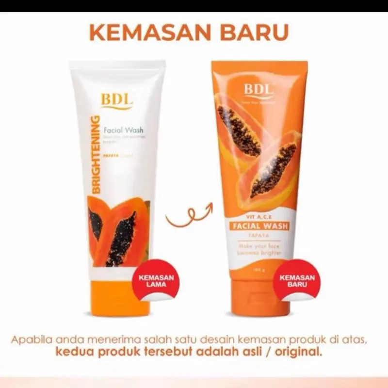 Facial wash BDL Brightening Pepaya Extract