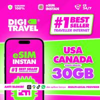 Gambar DIGI TRAVEL eSIM Amerika Kanada Kuota | eSIM USA Canada Quota | eSIM Roaming | Internet Roaming - 2GB dari DIGITRAVEL Kota Administrasi Jakarta Selatan 1 Tokopedia
