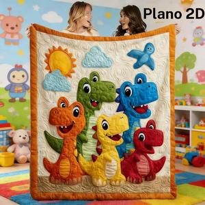 1 Pieza Cobija con Estampado de Dinosaurio Cálido para Dormitorio, Sofá y Camping - Cubierta Portátil Cómoda para Todas las Estaciones