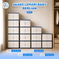 Gambar AKAKO - LEMARI PAKAIAN ANAK PLASTIK AKAKO BABY "BERLIAN" SUSUN 2/KODE: BA-BL - PAKAI KACA dari AKAKOOFFICIALSHOP Kota Tangerang 5 Tokopedia