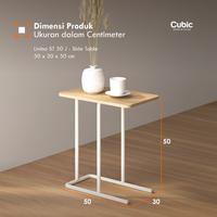 Gambar Cubic Meja Samping Sofa Minimalis / Meja Laptop Nakas Sidetable / LIVINA ST 50 J - Isi 1 dari Cubic Home & Living Kab. Gresik 3 Tokopedia