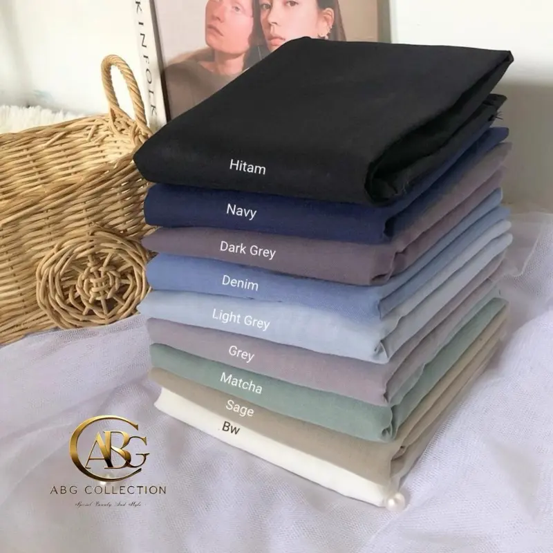 ABG Hijab polos ( 100k Empat pcs  )  mix warna  Ternyaman buat wanita muslimah