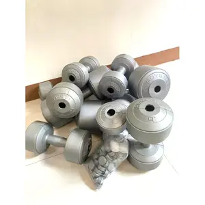 Barbel kosongan 5kg isi ( 1 pc )warna tanpa isi plus tutup/ Cover dumbel barbel kosongan 5kg murah /( sudah plus tutup)  Olahraga