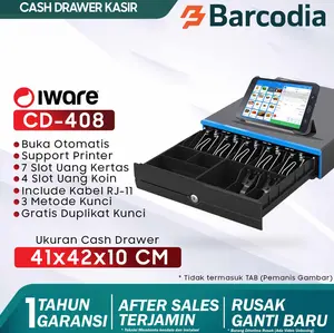 CASH DRAWER LACI UANG KASIR IWARE UL 400 | CD 408 RJ11