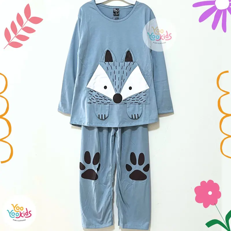 Setelan Baju Tidur Anak Perempuan Umur 8 - 12 Tahun Baju & Celana Panjang / Piyama Anak Perempuan / Piyama Anak Cewek / Piama Anak Perempuan / Baju Anak Perempuan / Setelan Anak Perempuan / Fashion Anak Perempuan / Pakaian Anak Perempuan Motif Lucu 8