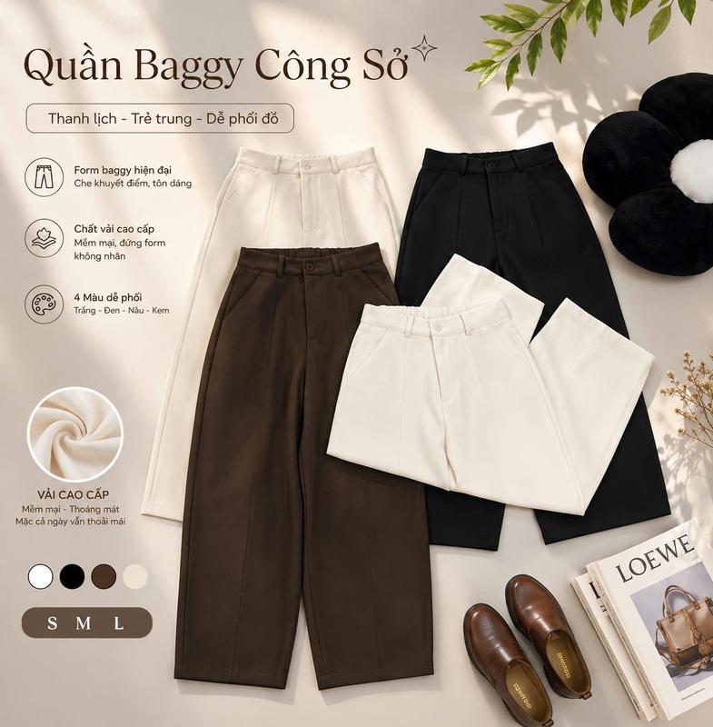[XẢ KHO HẾT HÀNG] QUẦN KAKI NHẬT L1-CÓ DÁNG NẤM Quần baggy nữ dáng bom thụng lưng chun phía sau chất kaki mềm dày dặn dáng basic