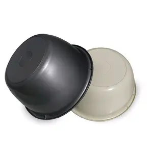 Paket 4 Pcs Baskom Plastik Serbaguna 2 Warna Hitam & Putih untuk Penggunaan Serbaguna Bahan Tebal Kuat Ringan Praktis Mudah Dibersihkan Cocok untuk Dapur Rumah Tangga