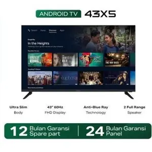 Infinix Smart Tv 43X5 43" Inch FHD | 50X5 50" Inch 4K ANDROID Digital Dolby Ultra Slim
