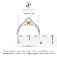 Gambar Diamond Pavilion Cincin Emas Batu Berlian Initial Series - M dari Diamond Pavilion Kab. Klaten 3 Tokopedia