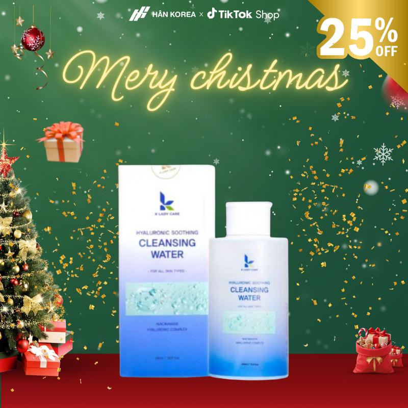  Nước Tẩy Trang Hyaluronic Soothing Cleansing Water K Lady Care 500ml Cosmetic - Hỗ trợ làm sạch da dịu nhẹ hỗ trợ dưỡng ẩm tạm thời trên bề mặt da 