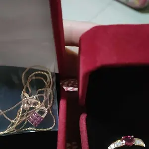 [NEW ARRIVAL] N96 Kalung Red Ruby Lapis Emas High Quality