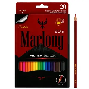 Pensil Warna Dadali Marlong Kualitas Super 20 Pcs dengan Ukuran 6.3mm untuk Kreativitas Anda