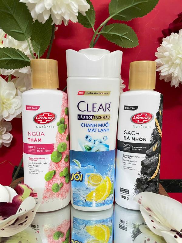 Combo 3 Món : 2 Chai sữa tắm Life Buoy 100g+ 1 Chai Dầu Gội CLE AR Chanh Muối Mát Lạnh 140g- Hàng Khuyến mãi