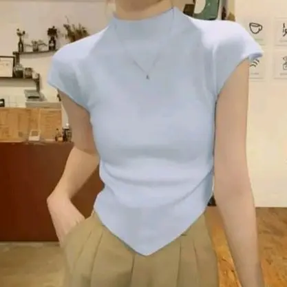 Alicia Crop Knit / Atasan Wanita Korea #Hello Mischa 5