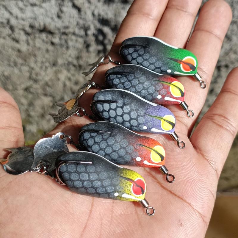 Product Introduction of Soft frog 4cm bodi ramping umpan casting Gabus lure Soft frog 1
