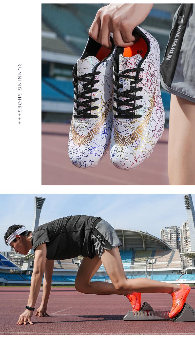 Product Introduction of Youth Sports Competition Dedicated Track and Field Shoes Sports Shoes Spike Shoes Short Running Shoes Male Female Student Running Shoes Competition Long-Length Sports Shoes Mid-Len 40