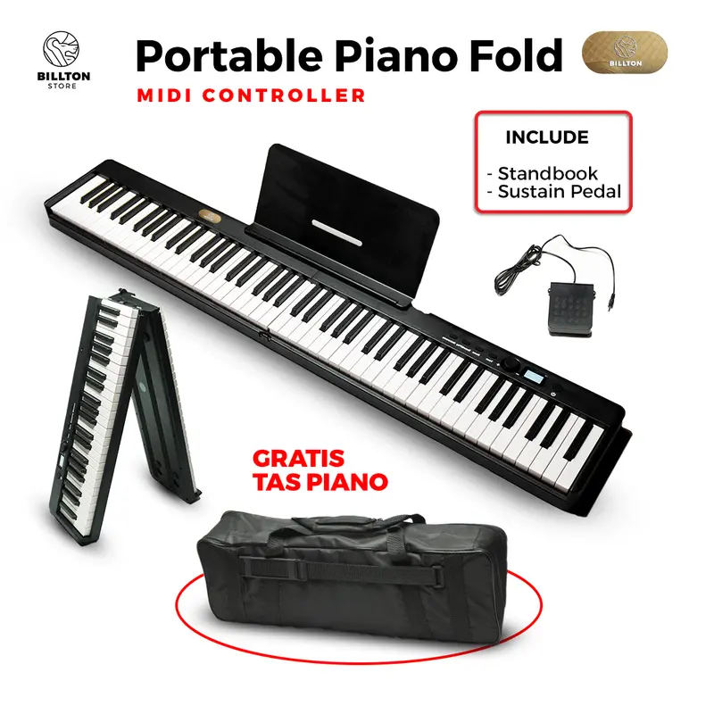 Keyboard Piano Lipat 88 Keys Foldable Portable Piano Midi Controller High Quality 0