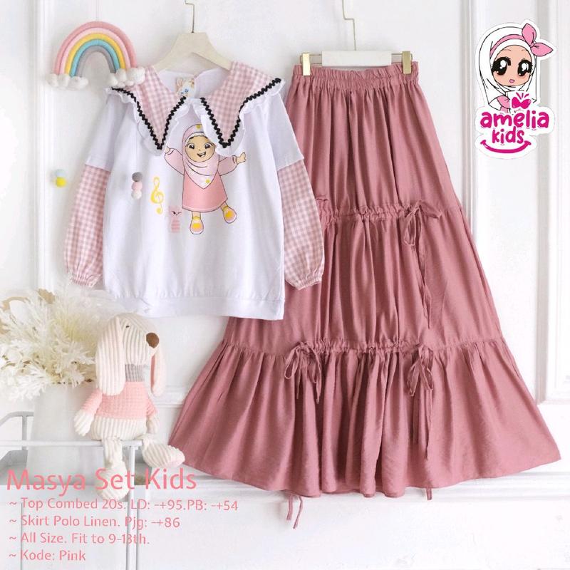 Masya Setelan Baju Anak Remaja Bestseller by Amelia Fashion 1