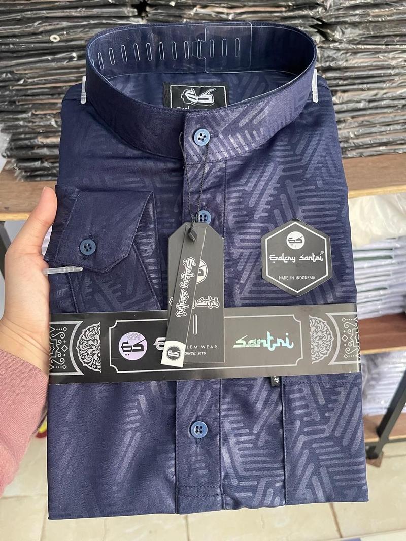 Product Introduction of Galery Santri Baju Kemko Sultan Melayu Bahan Spun Embos Premium Motif Polos Lengan Panjang Model Terbaru 31