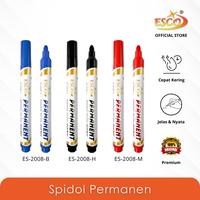 Gambar Esco Permanent Marker Waterproof - Spidol Permanent Quick Dry, Tinta Tebal, Refillable (ES-2008) - Hitam dari Esco Official Store Kota Administrasi Jakarta Utara 1 Tokopedia