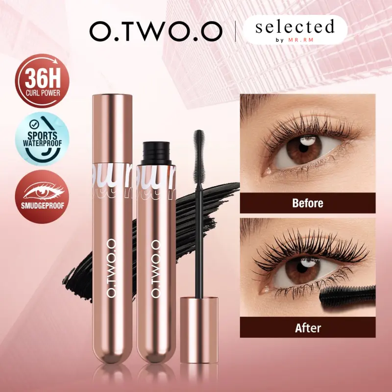 O.TWO.O Waterproof Mascara VOLUME & CURLING Long Lasting 36H Make Up 0