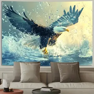 Eagle Design Vibrant Decorative Polyester Wall for Parties, Celebrations, and Home Garden Displays High Quality Print, Decorative Banner, Party Backdrop