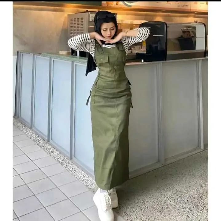Bella Overall Cargo Wanita Terlaris / Overaall Jumbo S M L XL XXL /Jumsuit Kantong Cargo Kekinian