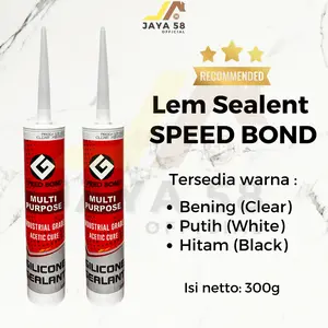 Lem Sealent Lem Silicone Silikon Lem Botol Kaca Clear SPEED BOND