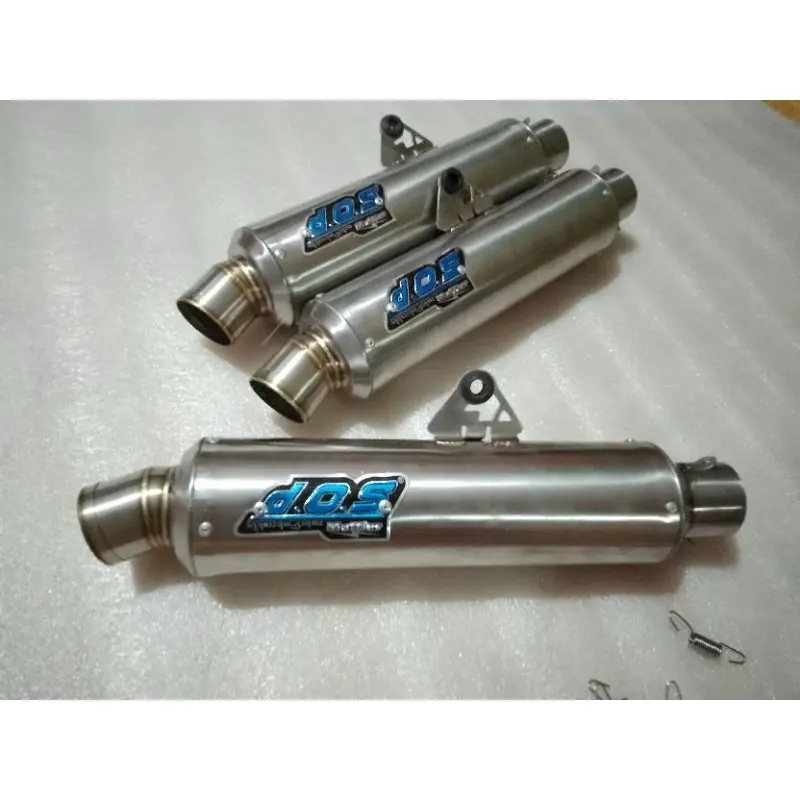 New slincer Knalpot DOS kapsul inlet 50MM suara ngebas adem Promo 4