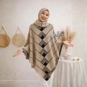 NUEKA - Ponco Imel Outer Knitwear Lembut Rajut Halus Premium Atasan Wanita Motif Cardigan Top Panjang Sweater