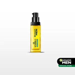 Garnier Men Turbo Bright 5x Vitamin C Super Serum Gel - 30ml | Serum Wajah Pria Anti Kusam untuk Mencerahkan 5x Lebih Cepat