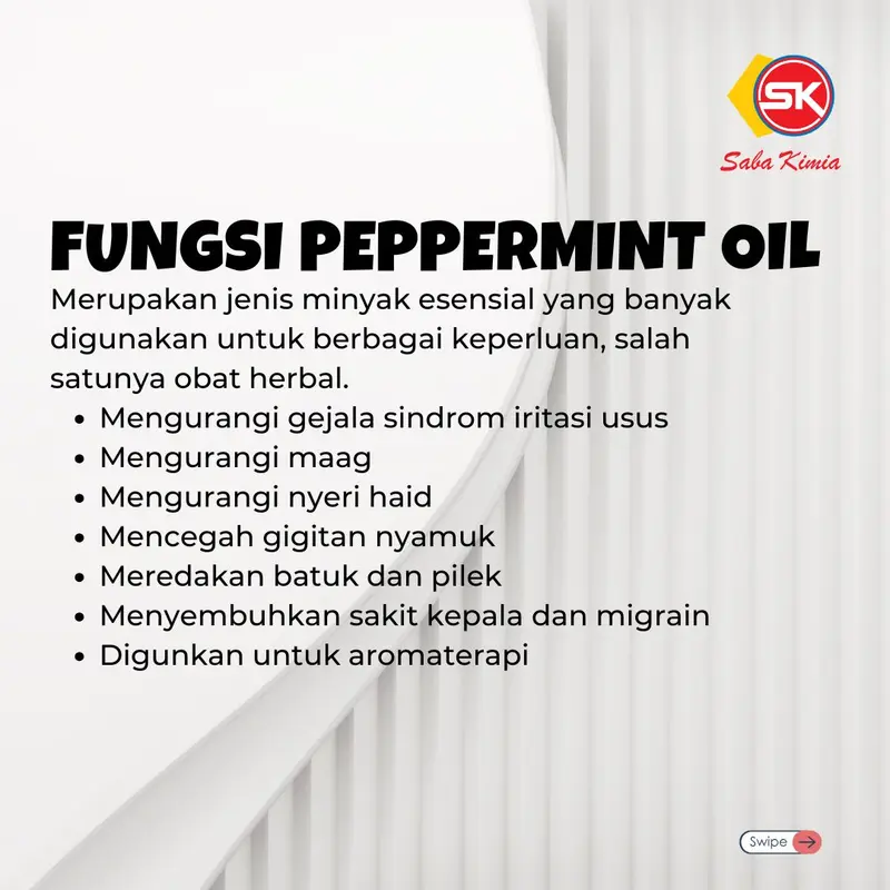 Peppermint Oil/ Bibit Parfum Peppermint Oil/ Aroma Mint/ Bibit Aroma Mint 1 Liter 1