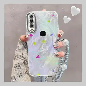 XWCJKYSK560 casing hp For VIVO Y17 antifall soft with lanyard phone case tpu new model Cute little star antifall