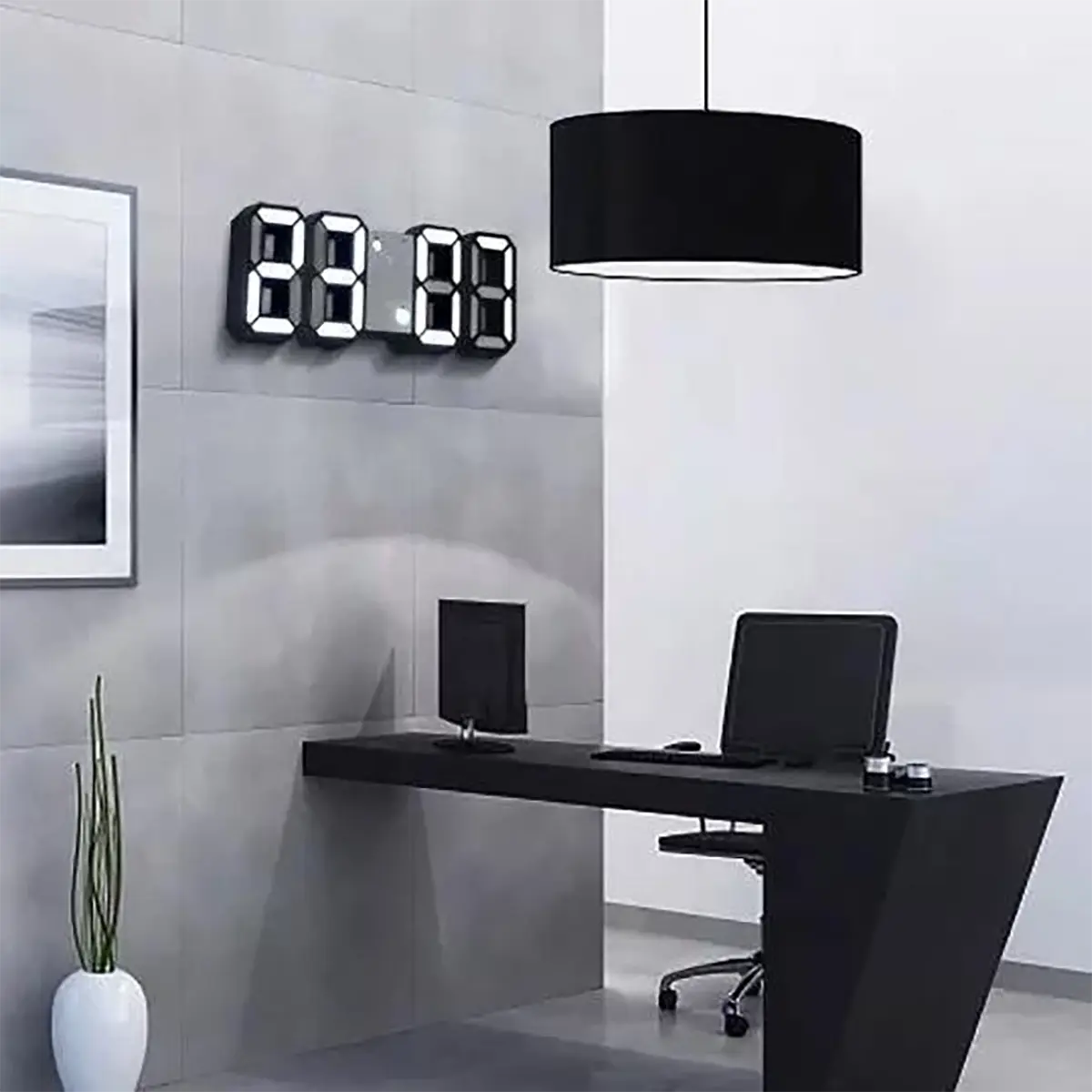 Jam Meja LED 3D / Jam Dinding Digital LED 3D - Modern Minimalis