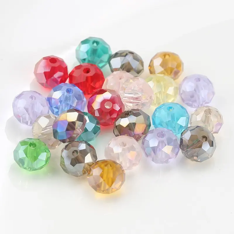 4mm plated Color faceted round glass beads crystal beads Jewelry beads for bracelet necklace Jewelry making 150pcs