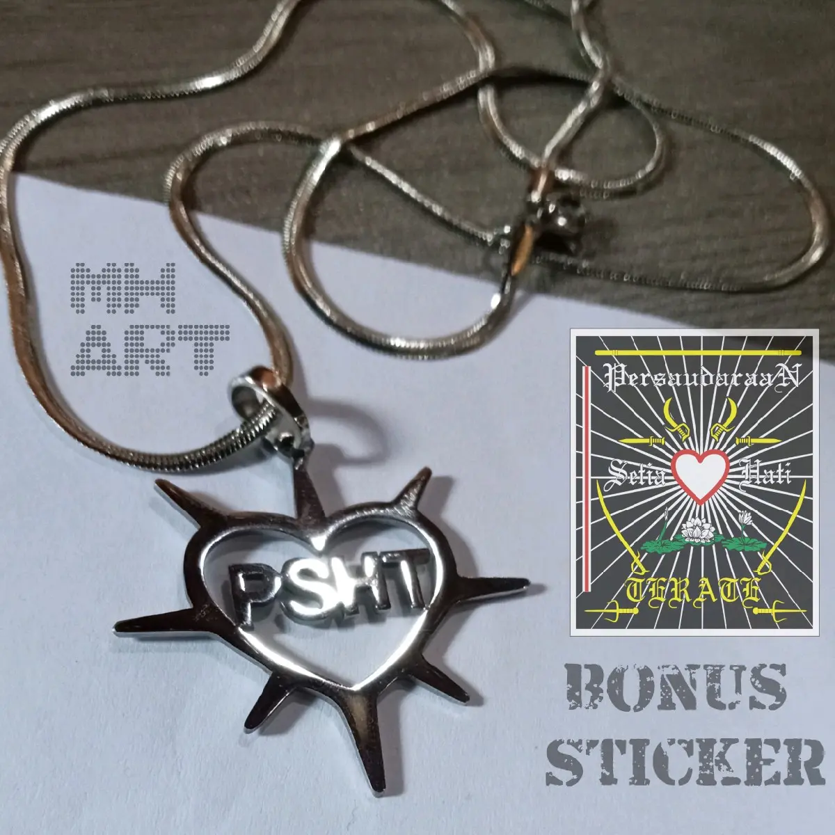 Kalung Titanium PSHT bonus sticker