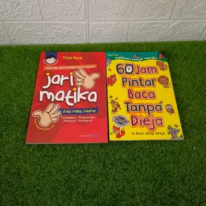 paket 2 buku anak jari matika dan 60 jam pintar baca tanpa dieja