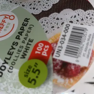 Doilies / Doilies Paper / Doyleys Paper Bulat Tatakan Kue / Alas Toples Foodgrade Tahan Minyak