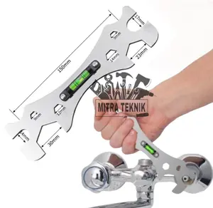 Kunci Pas Multifungsi Bongkar Pasang Perbaikan Keran Kran Ledeng Shower Pipa Kamar Mandi Wastafel