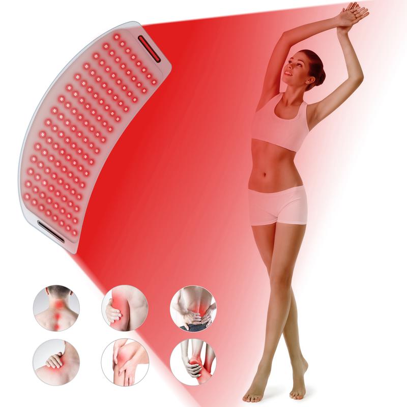 Product Introduction of Red Light Therapy Infrared Light Therapy Pad for Body Pain NIR Deep Therapy for Back Knee Hands Feet Relief Portable 660nm Home Heating Light Therapy Wrap Belt Gift for Women Men 9