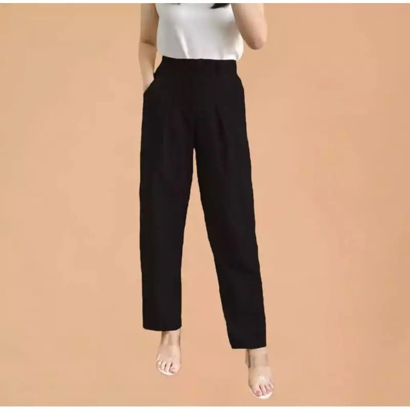 KEMPYANG - Baggy Pants American Drill Kasual Celana Wanita