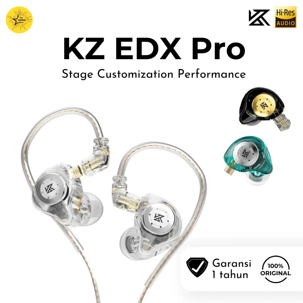 Original KZ EDX Pro Earphone with Mic Knowledge Zenith Dynamic Driver HIFI Bass In Ear Monitor Original IEM Earphones