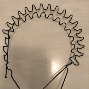 Headband Uniseks Hitam Minimalis Gelombang Anti Slip Olahraga Pria Wanita