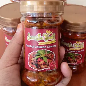 Sambal Praktis sambal Cakalang cincang Ayam Bawang Cumi geprek trasi dan korekk madura Instan