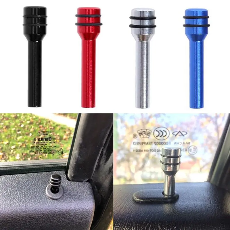 4pcs Knob Kunci Pintu Mobil Universal Knop Kunci Mobil/Truk Untuk Modifikasi Knob Pin Pengunci Pintu Interior Mobil