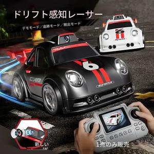 ミニQ版 デスクトップ用ドリフトリモコンカー（スマートフォローセンサー搭載）、ワンボタンでドリフト、アップグレード可能なカメラを搭載。大人と初心者向けの完璧なレーシングギフト