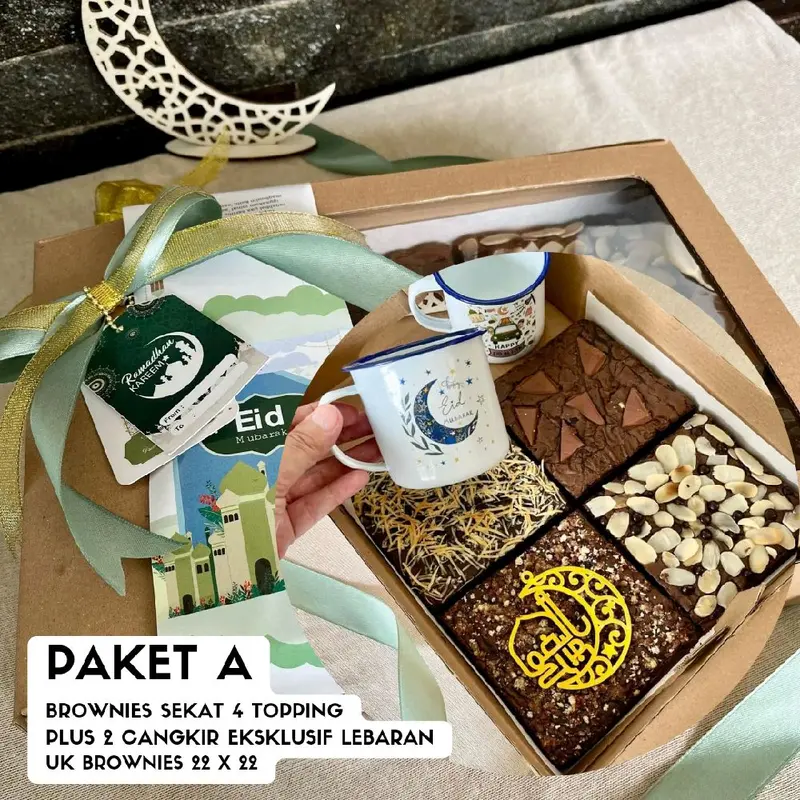 Brownies Panggang Hampers Idul Fitri Food Makanan - Fresh Produksi Baru - Cemilan 0