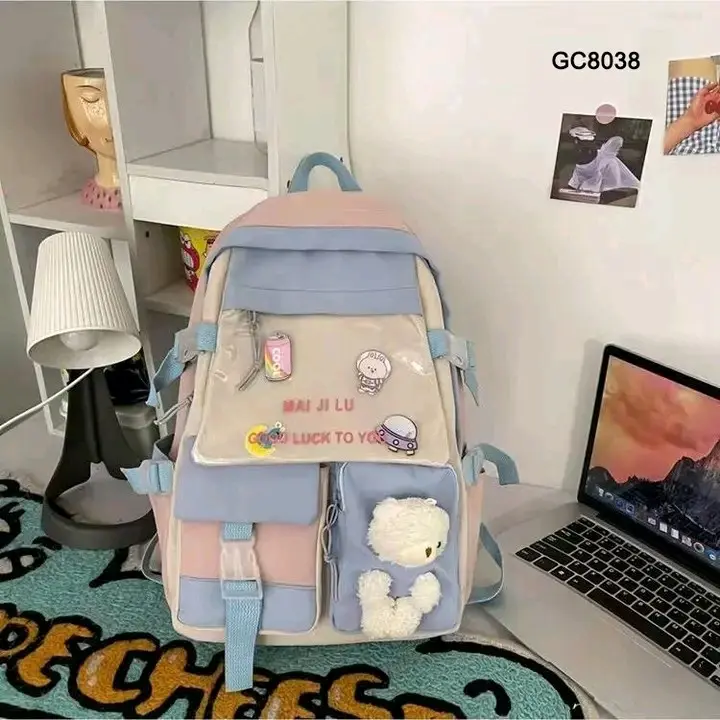 TAS RANSEL SEKOLAH WANITA CANTIK IMPORT
