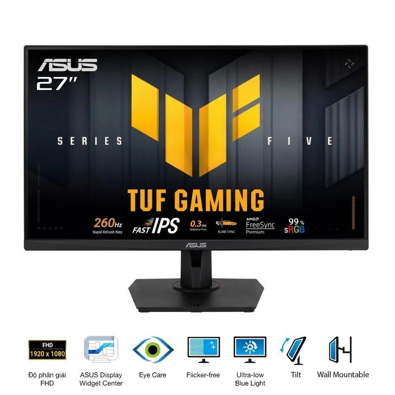 Màn Hình ASUS TUF Gaming VG279QM5F 27 Inch Full HD 260Hz 0.3ms Bảo Hành 36 Tháng
