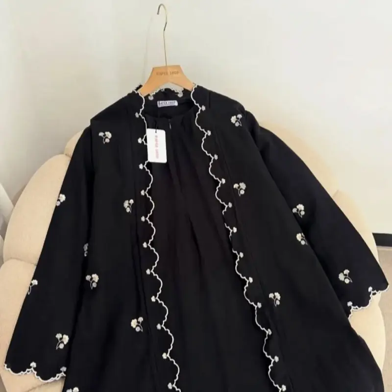 Aurora Abaya Turkey Premium Bahan Ceruty Baby Doll Full Furing Bordir Mewah Zipper Busui Friendly ABAYA DRESS WANITA 4
